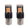 2x Lampada LED BA15s S25 P21W 24 SMD 3030 12V 24V Rossa 300lm H50mm Piedi Dritti