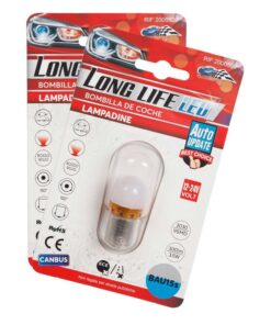 2 Pezzi Lampada LED BAU15S PY21W Rossa 9 SMD 3030 12V 24V 300lm 3.5W Piedi Storti