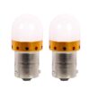 2 Pezzi Lampade LED BAU15S S25 PY21W 9 SMD 3030 12V 24V 300lm 3.5W Gialla Ambra Piedi Storti H41mm 360°