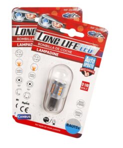 2 Pezzi Lampada LED BAU15S PY21W 21 SMD 3030 12V 24V 300lm 3.5W Giallo Ambra