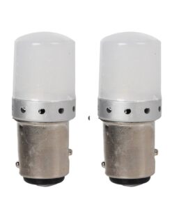 2 Pezzi Lampada LED BAY15D S25 P21/5W 9 SMD 3030 12V 24V 300lm 1W/3.5W Doppio Filamento Rosso Piedi Sfalsati 45mm