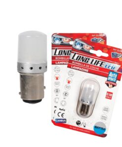 Alternative view of 2 Pezzi Lampada LED BAY15D S25 P21/5W 9 SMD 3030 12V 24V 300lm 1W/3.5W Doppio Filamento Rosso Piedi Sfalsati 45mm