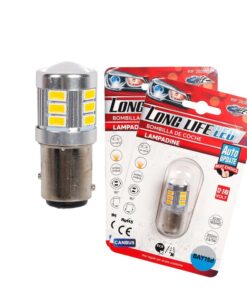 Alternative view of 2 Pezzi Lampada LED BAY15D S25 P21/5W 18 SMD 3030 12V 24V 300lm 1W/2.5W Doppio Filamento Ambra Piedi Sfalsati