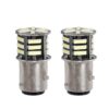 2 Pezzi Lampada LED BAZ15D S25 P21/5W 21 SMD 5730 12V 300lm 1W/2.5W Doppio Filamento Bianco Piedi Sfalsati 42mm