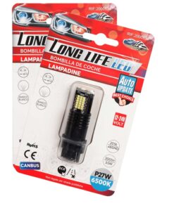 2 Pezzi LED 3157 T25 P27/W 54mm Lampade Auto Camion 12V 24V Canbus 48 SMD 2016 300lm 3.5W Mono Filamento Bianco 6500K