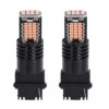 2 Pezzi LED 3157 T25 P27/W 54mm Lampade Auto Camion 12V 24V Canbus 48 SMD 2016 300lm 3.5W Mono Filamento Giallo Ambra