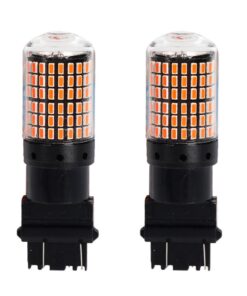 2 Pezzi 3157 T25 P27/W 65mm Lampade LED Auto Camion 12V 24V Canbus 144 SMD 3014 300lm 10W/3W Rosso