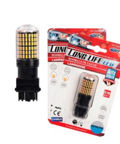 Alternative view of 2 Pezzi 3157 T25 P27/W 65mm Lampade LED Auto Camion 12V 24V Canbus 144 SMD 3014 300lm 10W/3W Gialla Ambra