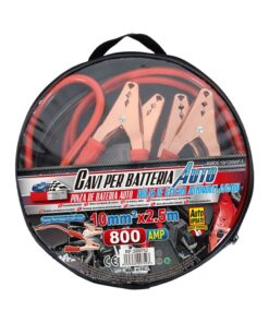 Kit Cavi Avviamento Auto 800A 2,5m Rame 10mm² Emergenza Auto Moto Fino 2000cc
