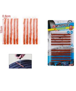 10 Pezzi Strisce Riparazione Pneumatici Tubeless 0,6X10CM