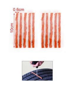 10 Pezzi Strisce Riparazione Pneumatici Tubeless 0,6X10CM