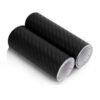 2 Rotoli Pellicola Adesiva Carbonio Nero 13cm x 500cm Effetto 4D per Auto e Moto