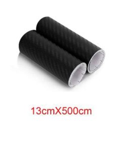 Alternative view of 2 Rotoli Pellicola Adesiva Carbonio Nero 13cm x 500cm Effetto 5D per Auto e Moto