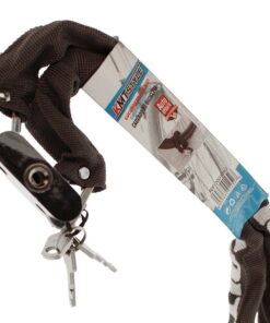 Catena Antifurto Moto Con 3 Chiavi 5X1000mm Lucchetto Per Bicicletta Cancello