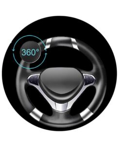 Pomello del Volante del Veicolo Manopola del Volante per Auto Universale per Impieghi Gravosi Nero