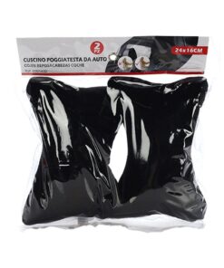 Alternative view of 2 Pezzi Cuscini Poggiatesta Auto Ergonomici e Traspiranti Colore Nero
