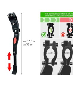 Cavalletto Bici Regolabile Colore Nero Supporto Bicicletta Universale Da 22 a 28 Pollici Per Mountain Bike Bici da Strada