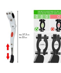 Cavalletto Bici Regolabile Colore Bianco Supporto Bicicletta Universale Da 22 a 28 Pollici Per Mountain Bike Bici da Strada