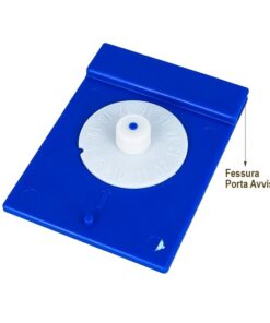 Disco Orario In Plastica Rigida Con Porta Avvisi Per Sosta Breve Doppio Adesivo 80X60mm