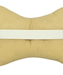 2 Pezzi Cuscini Poggiatesta Auto Ergonomici e Traspiranti Colore Beige