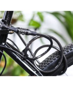 Lucchetto Bici Combinazione 4 Cifre 11X1200mm Per Bicicletta Monopattino Colore Assortito