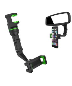 Porta Cellulare Specchietto Retrovisore da Auto Supporto Smartphone Mono Gancio