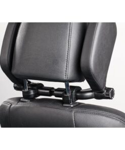 Poggiatesta Per Auto Laterale in Pelle PU Nero Protezione Collo Barra Fissaggio Regolabile Per Bambini Adulti