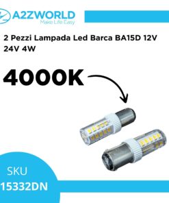 Alternative view of 2 Pezzi Lampada Led Barca BA15D Bianco Neutro 4000K 220V 4W