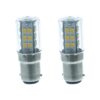 2 Pezzi Lampada Led Barca BA15D Bianco Caldo 12V 24V 4W