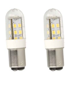 2 Pezzi Lampada Led Barca BA15D Bianco Neutro 12V 24V 4W