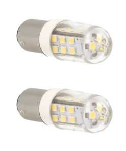 2 Pezzi Lampada Led Barca BAY15D Bianco Neutro 12V 24V 4W