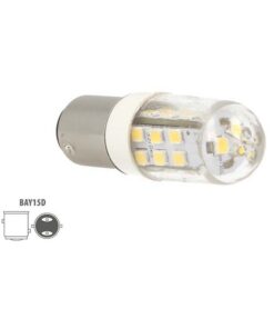 Alternative view of 2 Pezzi Lampada Led Barca BAY15D Bianco Neutro 12V 24V 4W