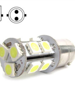 Lampada Led Tubolare Miniaturizzata BA15D 220V 2W Bianco Caldo Per Segnalazione Cancelli Bajour