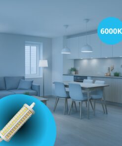 Lampadina Led R7S 118mm SMD 220V 20W 140LM/W Bianco Neutro 4000K >80 360° Triac Dimmer IP20 2800 Lumen