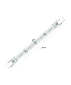 2 PZ Lampade Alogene Dimmerabili R7S 118mm 120W 2215lm Bianco Caldo 2800K