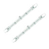 2 PZ Lampade Alogene Dimmerabili R7S 118mm 160W 2650lm Bianco Caldo 2800K