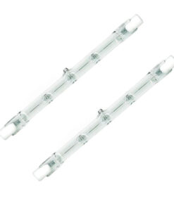 2 PZ Lampade Alogene Dimmerabili R7S 118mm 160W 2650lm Bianco Caldo 2800K