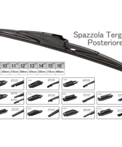 Spazzola Tergicristallo Posteriore Auto 13" 325mm 10 Connettori Universale Multi Adattatori
