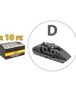 Kit 10 Attacchi D Per Spazzole Tergicristallo S985 Flat e T191 Ibrida