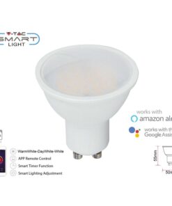Smart Lampada Faretto Led GU10 4,5W WiFi CCT Dimmerabile APP Compatible Amazon Alexa Google Home SKU-2750