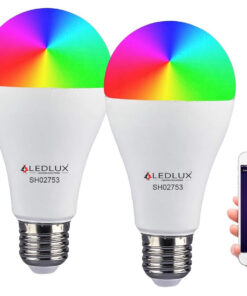 2 Pezzi Lampade LED E27 Wifi Smart A65 15W 1500lm RGB CCT APP Tuya Alexa Google Home