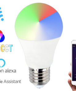Alternative view of 2 Pezzi Lampade LED E27 Wifi Smart A65 15W 1500lm RGB CCT APP Tuya Alexa Google Home