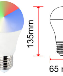 2 Pezzi Lampade LED E27 Wifi Smart A65 15W 1500lm RGB CCT APP Tuya Alexa Google Home