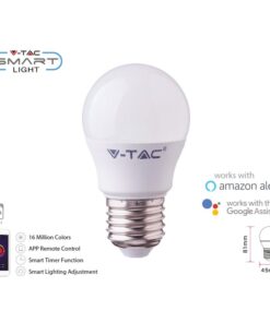 Smart Lampada Led Bulb E27 G45 4,5W WiFi RGB CCT Dimmerabile APP Compatible Amazon Alexa Google Home SKU-2755