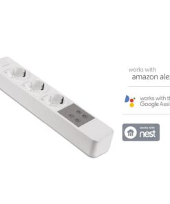 Smart WiFi Power Strip Ciabatta Multipresa Elettrica Con 3 Prese Schuko 10A Compatible Amazon Alexa Google Home SKU-8420