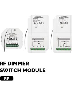 Trasmettitore RF Con Funzione di Dimmer Per Pulsante NO Compatibile Con Tutte Serie Civile