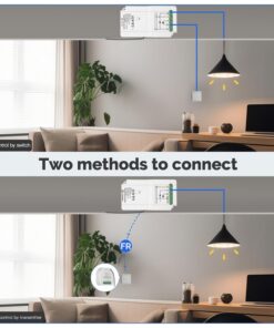 Trasmettitore RF Con Funzione di Dimmer Per Pulsante NO Compatibile Con Tutte Serie Civile