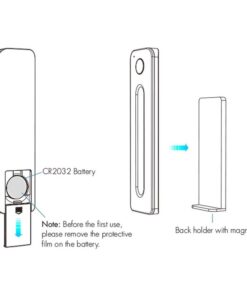Telecomando RF 2.4GHz CCT Dimmer Ultra Slim Magnetico Compatibile Con Alimentatore Skydance