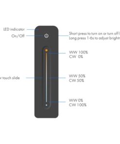 Telecomando RF 2.4GHz CCT Dimmer Ultra Slim Magnetico Compatibile Con Alimentatore Skydance
