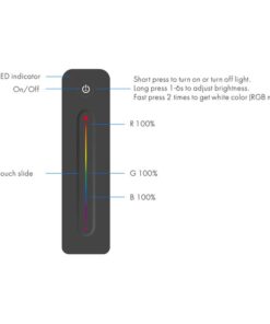 Telecomando RF 2.4GHz RGB Dimmer Ultra Slim Magnetico Compatibile Con Alimentatore Skydance